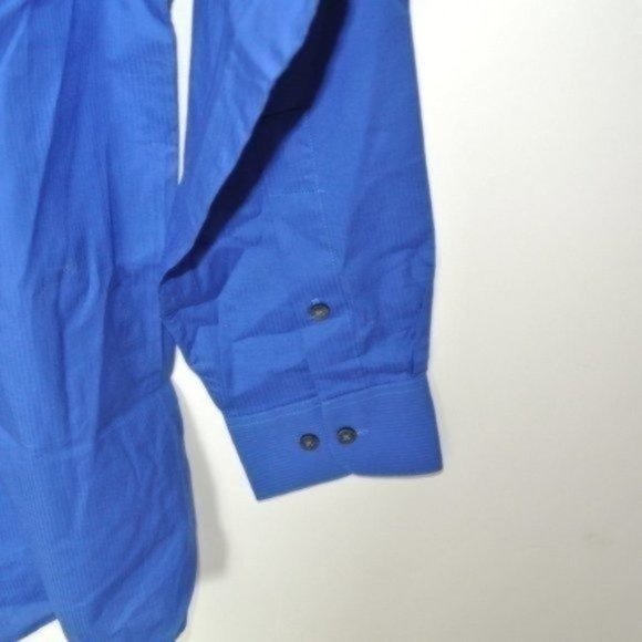 Calvin Klein Blue Button Down Shirt Regular Fit 15 - Picture 6 of 7